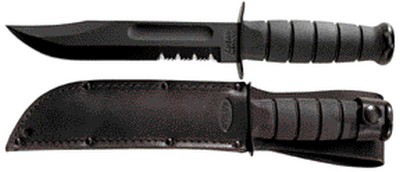 KA1212 - Ka-bar USA Fighting Knife Black Serrated