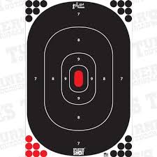 PSSILH-IN-5PK PROSHOT 12 x 17 Silhouette Target - Peel & Stick - 5 Pack