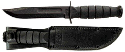 KA1256 - Ka-bar Short Plain Edge Leather