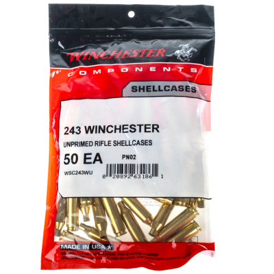 CWSC243WU - Winchester douille 243 winchester x 50