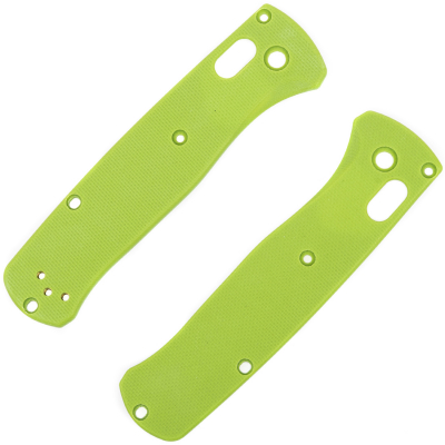 FLY305 - Flytanium plaquettes G10 Lime Benchmade Bugout
