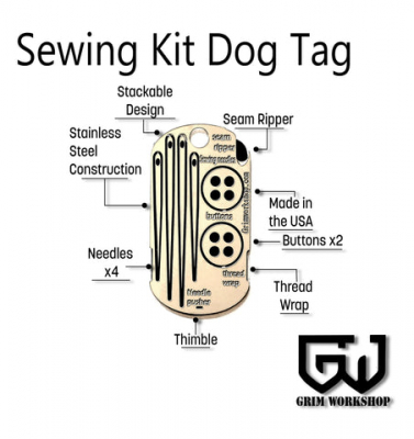 GRITAG005 - Grim Workshop Dog Tag mini kit de couture
