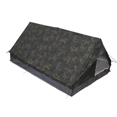 MFH 32123T Tente Minipack, 2 personnes, woodland, 213x137x97cm
