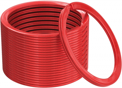 SIL001RED - Silipac kit de 12 anneaux brisés PVD rouge
