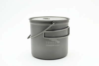 TOPOT-1100-BH - Toaks Gamelle titane 1100 ml avec anse de suspension