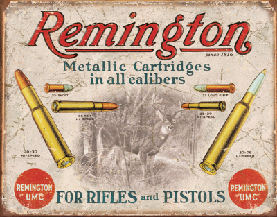 TSN1788- Affiche Metallique Remington