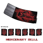 Mercenary Skull - Gunskins AR15 mag skins 3 pack