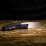 CKF2087 - Custom Knife Factory FIF20 M390, ZircuTi bolster/clip, cool CF, Ti