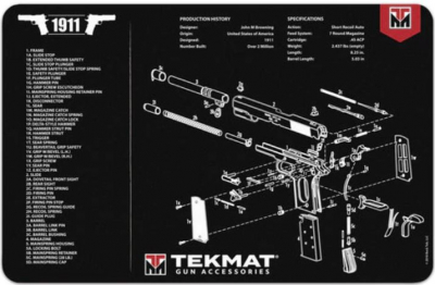 TEK-R20-1911 - TekMat Ultra 20 1911 Gun Cleaning Mat