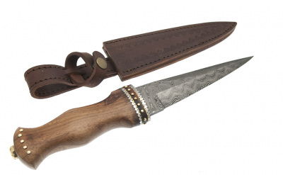 DM1076 - Damascus Blade Knife Sgian Dubh