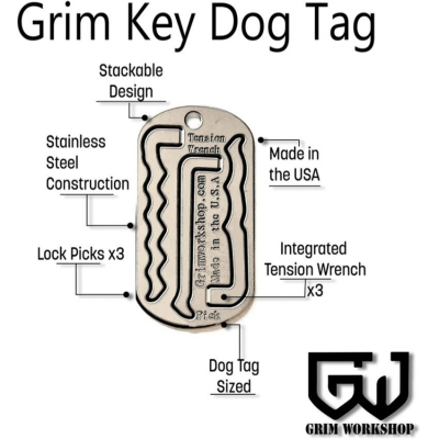 GRITAG002 - Grim Workshop Dog Tag mini kit de crochetage 2