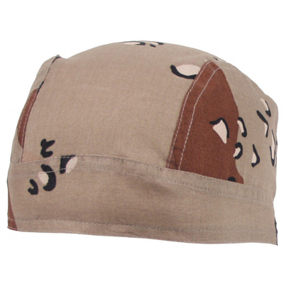 MFH10163W Couvre tête (foulard), 6 col. désert