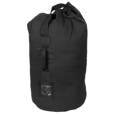 MFH30505A sac de marine américain, noir, avec sangles