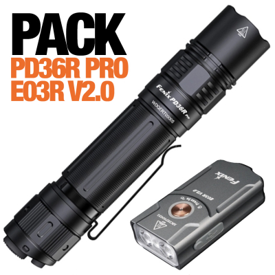 PD36RPROKIBLK - Fenix PD36RPRO 2800 lumens rechargeable + E03R