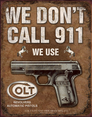 TSN1799 - Affiche Metallique Colt