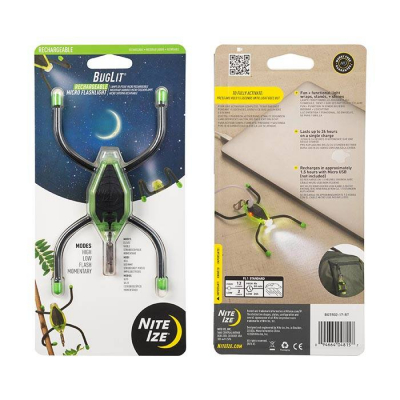 SPC35463 - Nite Ize Microlampe rechargeable Buglit Lime/Noir