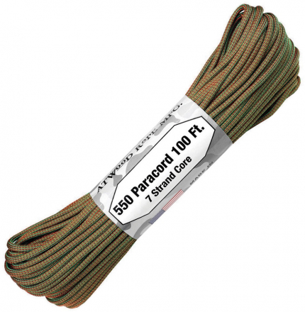 Paracord and Rope, RG1320H - Atwood bungee Shock Cord grey, RG1325H - 95  Paracord Noire 30 m, RG1323H - 95 Paracord Woodland 30 m, ARMRRS24 - Atwood  Rope Dispenseur Ready Rope Coyote