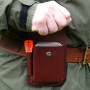 LEA130038 - TBS Outdoor Poche de ceinture cuir pour kit