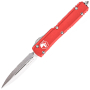 MT122-10RD - Microtech Ultratech D/E Stonewash Red