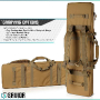 RB-4612DG-VER2-TN - Savior Equipment Urban Warfare Double Rifle Bag Gun - Suitable for Rifle Shotgun, w/ Backpack Strap,Tan,46'' Long